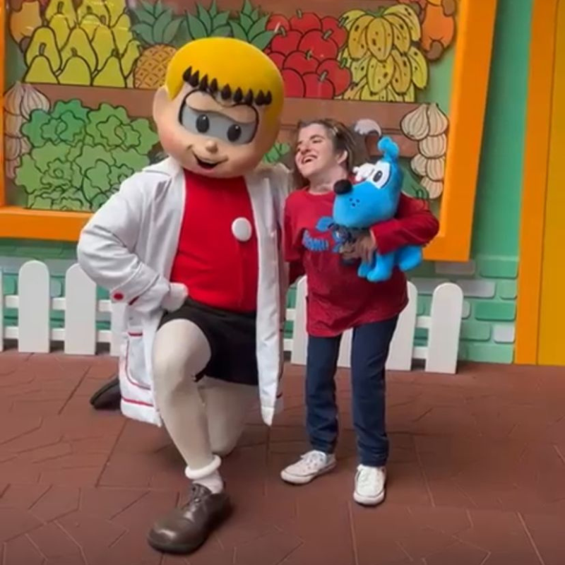 Luiza di Celio fã da Turma da Mônica